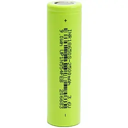 Акумулятор літій-іонний 18650 Li-Ion 2500 mAh, зелений, 1 шт