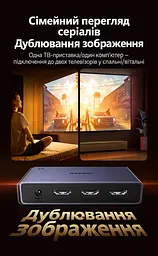 Розподільник відеосигналу UGREEN CM694 сплітер 1 вхід 2 виходи HDMI 2.1 8K 60 Гц 4K 240 Гц (25149) - мініатюра 3