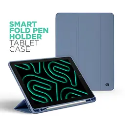 Чохол-книжка для планшета Apple iPad Air 13 (2024)/Air 13 (2025)/Air 13 (2026), Smart Fold Pen, фіолетовий, 13 дюймів, з екошкіри + TPU, з магнітною застібкою, підставкою, тримачем під стилус, протиударний, з функцією Wake/Sleep - мініатюра 3