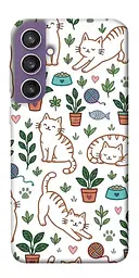TPU чохол Demsky Cats pattern для Samsung Galaxy S23 FE