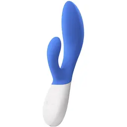 Вібратор-кролик Lelo Ina Wave 2 20 см синій