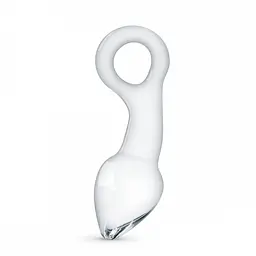 Скляний стимулятор простати, 13.5х4.3 см Gildo Glass Prostate Plug No.13 - мініатюра 2