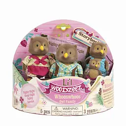 Набір фігурок Li'l Woodzeez Сім'я Сов 4од книжка EN det0018398 - мініатюра 2