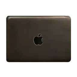 Шкіряний чохол BlankNote для MacBook 14 дюйм Темно-коричневий Crazy Horse - мініатюра 6