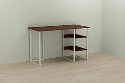 Комп'ютерний стіл Ferrum-decor Кевін 75x100x60 білий ДСП Венге 16мм (FRD-105853)