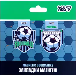 Закладки магнітні Yes Football 2 шт. (708798) - мініатюра 2