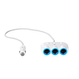 Адаптер розгалужувач трійник для авто HOCO C1 dual USB triple cigarette lighter 3 Sockets 2USB - мініатюра 2