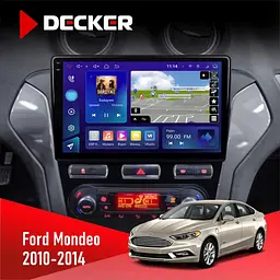 Штатна магнітола Ford Mondeo 2010-2014 Climate Decker D10-009 4x64, DSP, 4G, 2k Decker (НФ-00008196)