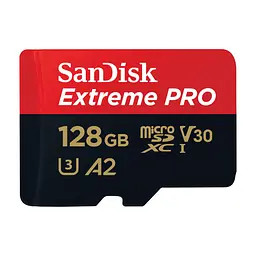 Карта пам'яті SanDisk 128 GB microSDXC UHS-I U3 Extreme Pro+SD Adapter (SDSQXCD-128G-GN6MA) - мініатюра 2