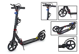 Самокат Scale Sports 46х13х88-103 см Чорний 000231456 - мініатюра 2