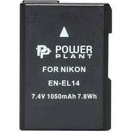 Акумулятор PowerPlant EN-EL14 Chip для Nikon (DV00DV1290) [95237]