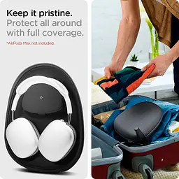 Чохол для навушників Spigen Klasden Designed Carrying Travel Case Pouch Bag для AirPods Max Charcoal Gray [AFA02996] [74502] - мініатюра 10