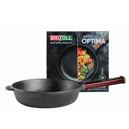 Cковорода Brizoll Optima-Bordo чавунна з ручкою 26х6 см (O2660-P2) - мініатюра 3