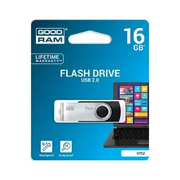 USB флеш накопичувач Goodram 16GB Twister Black USB 2.0 (UTS2-0160K0R11) - мініатюра 5