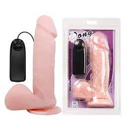 Вібратор Dong Vibrating Dildo Flesh - мініатюра 1