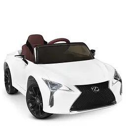 Дитячий електромобіль Bambi Lexus до 30 кг з одномісним пультом Білий (DE-169-E-355)