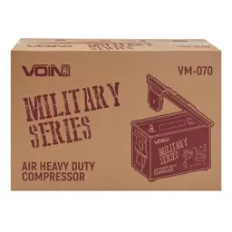 Автомобільний компресор Voin VM-070 "MILITARY SERIES" 150psi/25A/90л (VM-070) - мініатюра 5