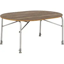 Стіл Bo-Camp Feather Oval 130x90 см коричневий (1404466) - мініатюра 2