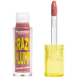 Блиск- плампер для губ Parisa Lipgloss Crazy Plump відтінок №105 Teddy nude  - мініатюра 2