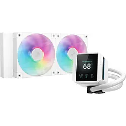 Система водяного охолодження Deepcool Mystique 240 ARGB White (R-LX240-WHDSNMCP-G-1) UA [150136] - мініатюра 1