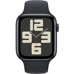 Apple Watch SE 2 GPS 44mm Midnight Aluminium with Midnight Sport Band M/L MRE93 UA