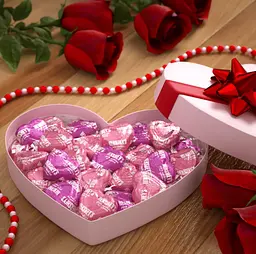 Шоколадні цукерки Hershey's Valentine's Day Pink Cookies'n Crème Hearts Candy 249г - мініатюра 5