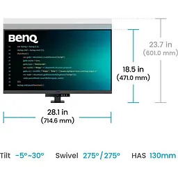Монітор BenQ 31.5` RD320UA (9H.LMTLA.TBE) [147898] - мініатюра 17