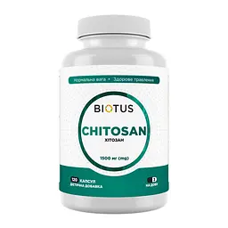 Хітозан, Chitosan, 1500 мг, 120 капсул (500 мг у капсулі) Biotus vit0003258