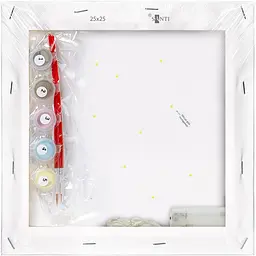 Картина за номерами Santi Майнкрафт Вовки 25x25 см LED підсвітка (954926) - мініатюра 3