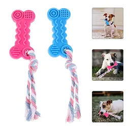 Жувальна іграшка-кістка з канатом для собак Derby Bone Shaped Dog Chew Toy - мініатюра 8