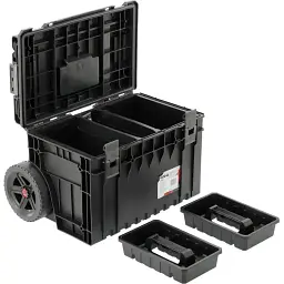 Ящик для інструментів Yato 52V S1 2 секції з органайзером на 2-х колесах 66x64.3x48.3 см (YT-09159) - мініатюра 3