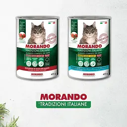 Вологий корм для котів Morando Tradizioni шматочки у соусі з тунцем, томатами та стручковою квасолею 405 г - мініатюра 5