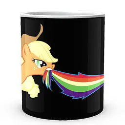 Кухоль GeekLand My little pony Мій маленький поні Веселка Деш Еплджек MLP 04 330 мл білий - мініатюра 2