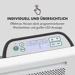 Обігрівач Klarstein Hot Spot Slimcurve Double Wave (10035059) - мініатюра 2