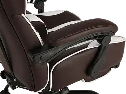 Геймерське крісло GT Racer коричневе з білим (X-2748 Dark Brown/White) - мініатюра 8