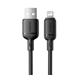 Кабель Baseus Silky Series Fast Charging Cable USB to iP 2.4A 1m Black