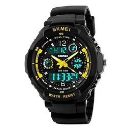Наручний годинник чоловічий Skmei 0931 Yellow, 0931YL (12329) - мініатюра 2