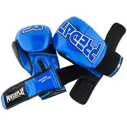 Рукавиці боксерські PowerPlay PP 3017 Carbon Blue - 16 унцій - мініатюра 2