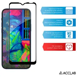 Скло захисне ACCLAB Full Glue ZTE Blade A71 Black (1283126515729) - мініатюра 5