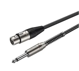 Микрофонный кабель Jack 6.3 mono — XLR Female Roxtone SMX-J210-L1 1м - мініатюра 1