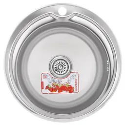 Кухонна мийка Zerix Z510-06-170E satin ZM0614, Нержавіюча сталь