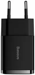 Зарядний пристрій Baseus Compact 10.5W 2 USB black (CCXJ010201) - мініатюра 2