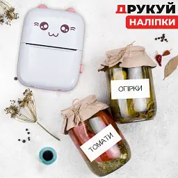 Портативний мініпринтер Jetix Mini printer з Bluetooth для термодруку без чорнила зі смартфона Pink (JMP-1-RA) - мініатюра 6