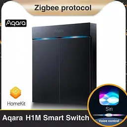 Бездротовий вимикач Aqara H1M Smart Switch Wireless Zigbee 3.0 Apple HomeKit 1 клавіша темно-сірий (WXKG21LM) - мініатюра 3