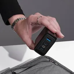 Зарядний пристрій швидкий блок Proove Speed Surge Gan 65 W (USB + 2 Type-C) чорний - мініатюра 2
