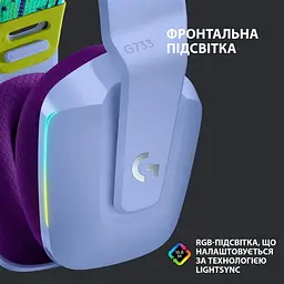 Гарнітура Logitech G733 Lilac (981-000890) - мініатюра 9