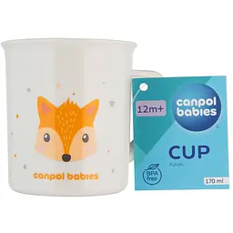 Кружка Canpol babies Cute Animals 170 мл помаранчева (4/413_ora) - мініатюра 3