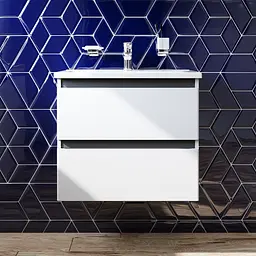 Тумба підвісна AM.PM X - Joy 65 см з умивальником M85-FHX0652-WC0652WG38 - мініатюра 2