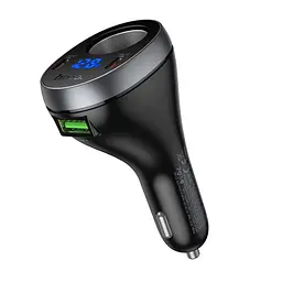 АЗП Hoco Z61A Correct PD60W(2C1A) cigarette lighter car charger Black