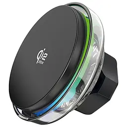 Автотримач із бездротовою зарядкою Proove Light Crystal Qi2.2 25W сірий (WHLC25002003) WHLC25002003 - мініатюра 2